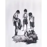 Peque Gallaga, Navotas Bathers, mixed media