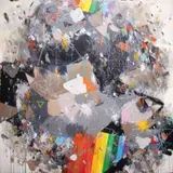 Fitz Herrera, Rainbow Traveller, acrylic on canvas