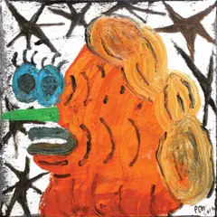 Pow Martinez, Look for Love, oil on canvas