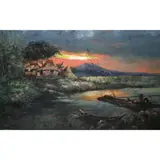 J.D. Castro, Landscape, oil on canvas