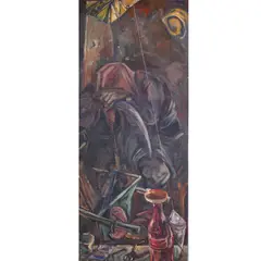 A Litre of Ordinary Blood by Melvin Culaba, oil on canvas, sold Oct 2020