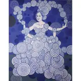 Jose Tence Ruiz, Ang Kubling Himpapawid ni Senorita Simplicia, acrylic on primed linen