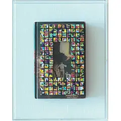 Michelle Perez, 2020, Solidified Paint Cubes on Vintage Hardy Boys’ Book