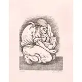 Benedicto Cabrera, Ang Pamilya, etching, 16/100