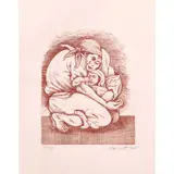 Benedicto Cabrera, Ang Pamilya, etching, 19/100