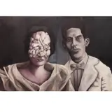 Untitled (Diptych) by Constantino Zicarelli and Tatong Torres, oil on canvas, sold Oct 2020