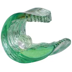 Wave and Ball by Impy Pilapil, glass, sold Oct 2020