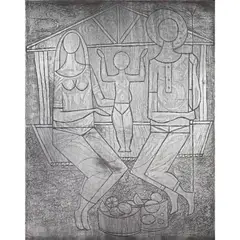 Manuel Rodriguez Sr., Family, lithographic metal plate