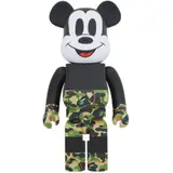 Be@rbrick x Disney, Mickey: The True Original (Green Camo), hard plastic