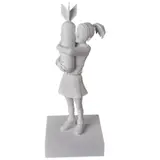 Bomb Hugger (White) by Banksy x Brandalism x Medicom, polystone (with shipping case), sold Oct 2020
