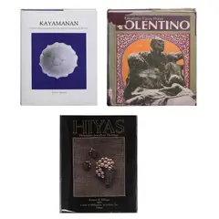 Jesus T. Peralta, Three Books Kayamanan: Pottery and Ceramics from  the Arturo De Santos Collection   Guillermo Tolentino  with autograph by Paras-Perez 1976   Hiyas Philippine Jewelry Heritage  by Ramon Villegas