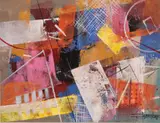 Roland Santos, Big Chic, acrylic on canvas