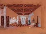 Antonio Garcia Llamas, Anatomy of the Owl, watercolor on paper