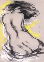Lydia Velasco, Nude, pastel on paper