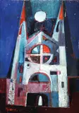 French Street Market by Ang Kiukok, oil on panel, sold Jul 2020