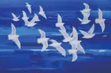 Danilo Sibayan, Birds in Flight, oil on canvas