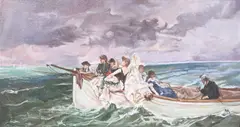 Morris Labana, ¿A Do... Va la Nave?, oil on canvas