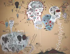 Ian Quirante, The Great Thinker, acrylic on canvas