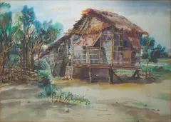 Rafael Cusi, Sandal, oil on canvas