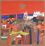 Barrio Fiesta by Mauro Malang Santos, serigraph 153/181, sold May 2020