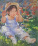 Jun Martinez, Child, oil on canvas