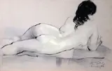 Gig De Pio o, Nude, acrylic on paper
