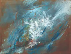 Betsy Westendorp, ‘Y la canta y la arrulla noche y día el mar’ — From ‘Mi Retiro’ by José Rizal, oil on panel