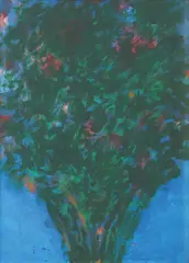 Untitled by Hermès Alègrè, acrylic on paper, sold Mar 2020