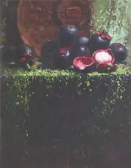 Felix Catarata, Still Life (Mangosteen), oil on canvas