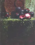 Felix Catarata, Still Life (Mangosteen), oil on canvas