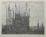 Juvenal Sansó Garrit, Baklad, etching, 23/50