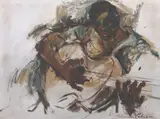 Salvador Cabrera, Musician, oil on canvas