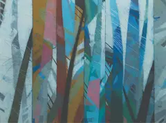 Soler Santos, Rainforest Series, acrylic on canvas