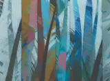 Soler Santos, Rainforest Series, acrylic on canvas