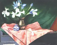 Still Life by Mia Herbosa, oil on panel, sold Mar 2020