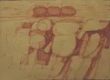 José T. Joya, Abstract, pen and ink on paper