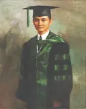 Fernando Amorsolo, Portrait of Dr. Reyes as a Young Graduate