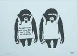 Laugh Now Monkey by Banksy, print, sold Mar 2020