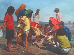 Felix Catarata, Bulungan, oil on canvas