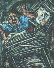Dansoy Coquilla, Untitled, oil on paper