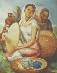 Jose V. Blanco, Tindera, oil on canvas