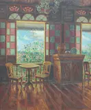 Ramelito P. Subang, Interior of a Country Home, oil on canvas