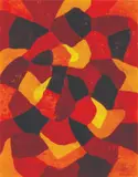 Hr Ocampo 1911 - 1978), Untitled (Abstraction Series), oil on plywood