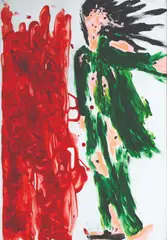 Gaston Damag, Untitled, acrylic on paper