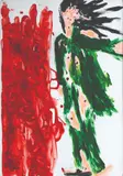 Gaston Damag, Untitled, acrylic on paper