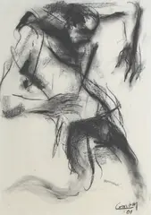 Emmanuel Garibay, Untitled, charcoal on paper