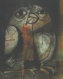 Francisco Yap, Owl, oil on canvas