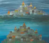 Manuel Baldemor, The Loire Valley, France, acrylic on board