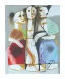Three Women by Mauro Malang Santos, print 20/65, sold Mar 2020