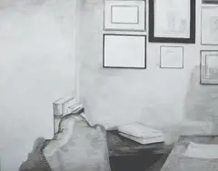 Allan Balisi, Unmade Pictures Gathering Dust, oil on canvas